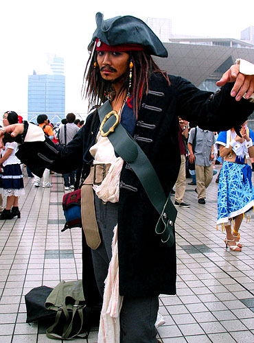 jack sparrow cosplay. Jack Sparrow at Comiket 64